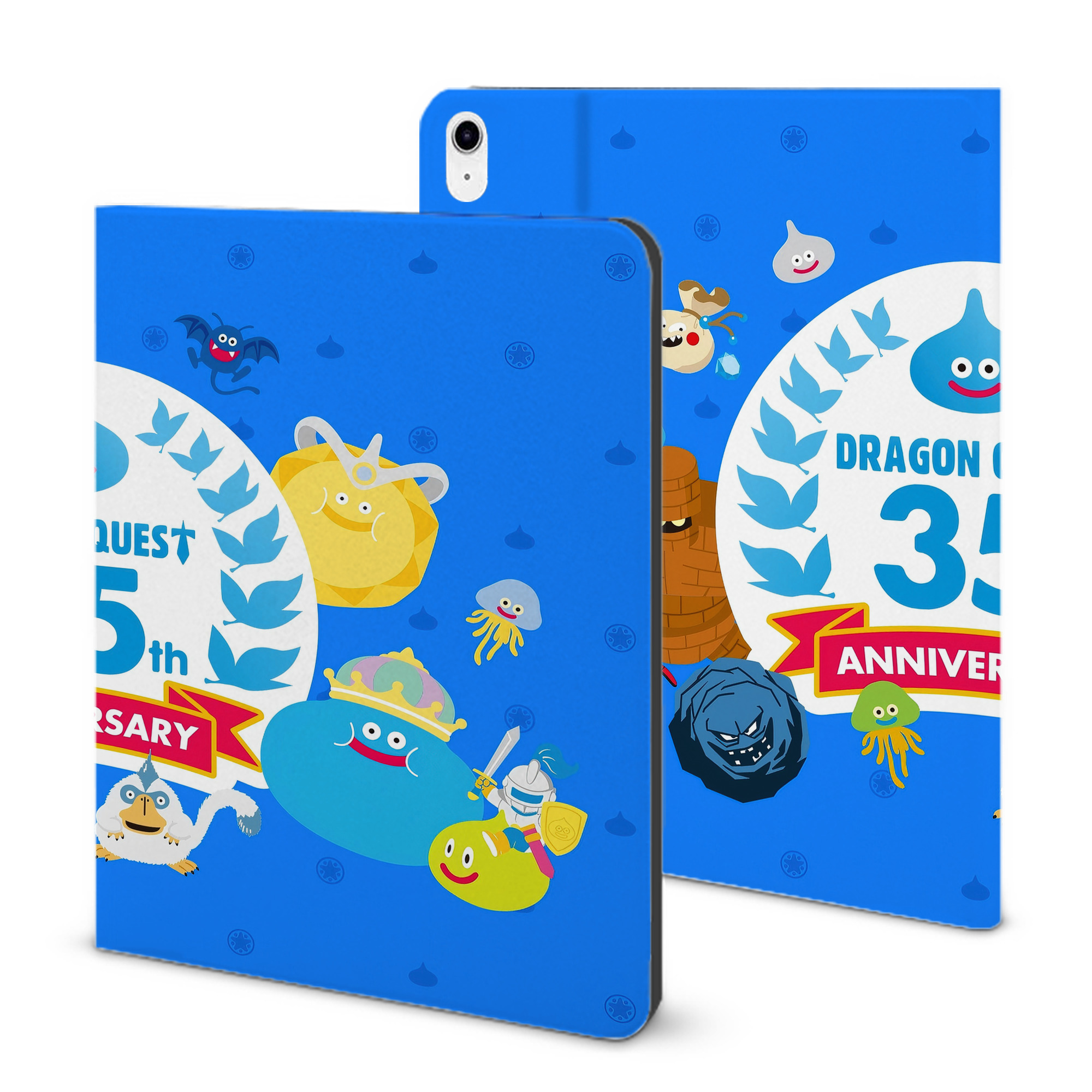 （画像用） ドラゴンクエスト Doragon Kuesuto Dragon Quest IPad ケース ブック型 PUレザー TPU 耐衝撃 軽量 薄型 ペン収納なし 全面保護 IPad 各モデル対応